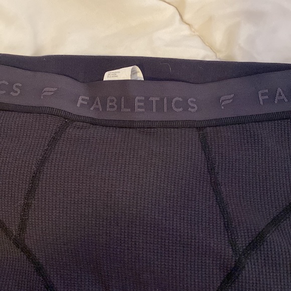 Dark grey M fabletics waffle lounge legging - Picture 2 of 3